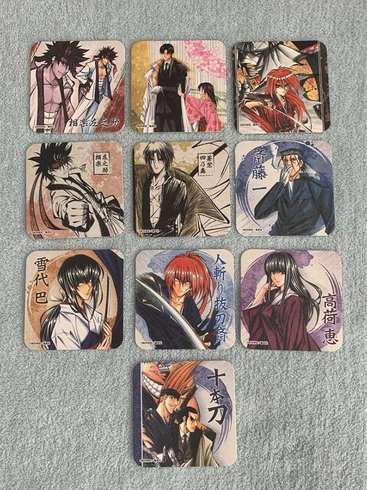 るろうに剣心 原画展 アートコースター 緋村剣心 E るろうに剣心 -明治剣客浪漫譚- 緋村 剣心 アートコースター | K